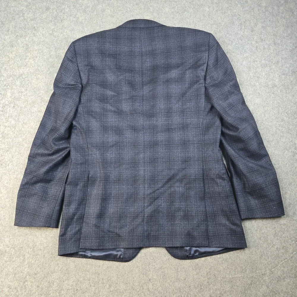 Alberto Zimni Blazer Mens 42‎ Blue Reda 1865 Super 110s Italy Made 2 Button